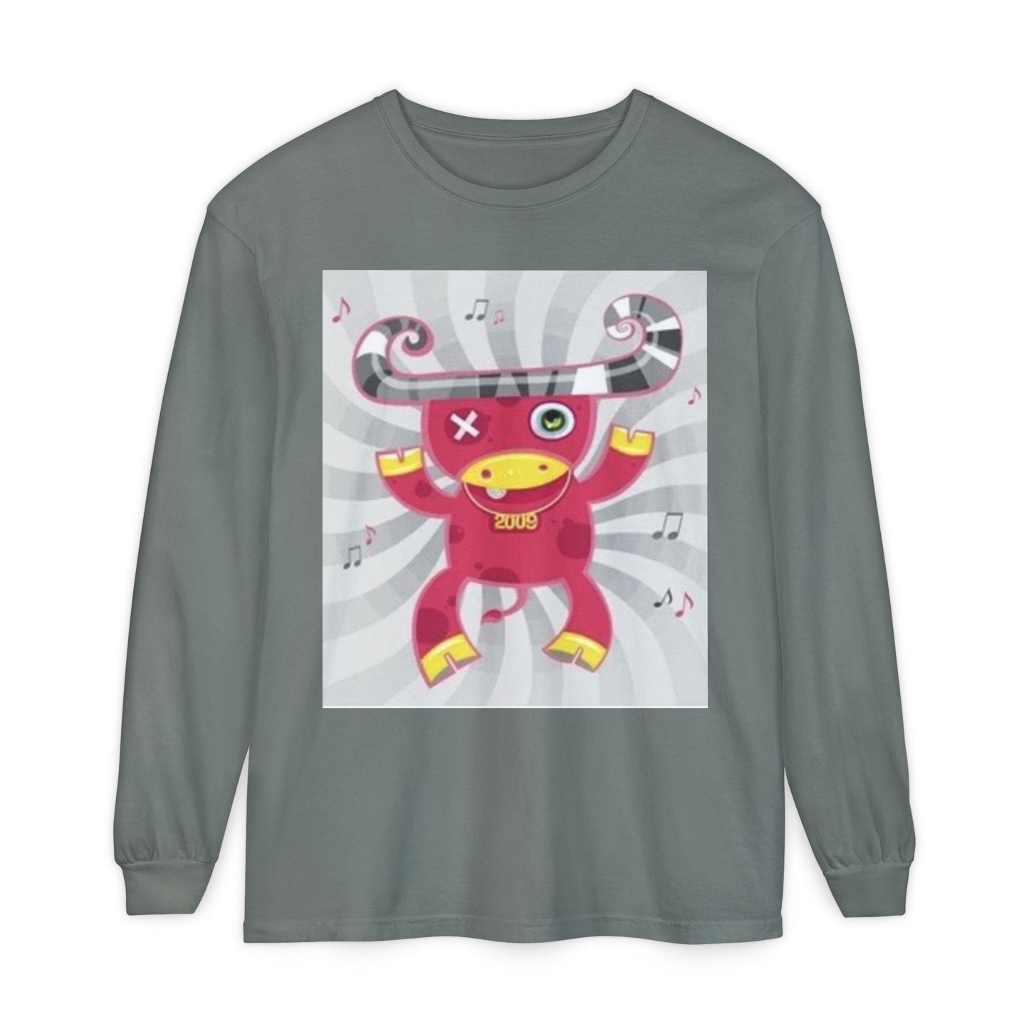 Fun & Quirky Graphic Long Sleeve T-Shirt - Perfect for Music Lovers