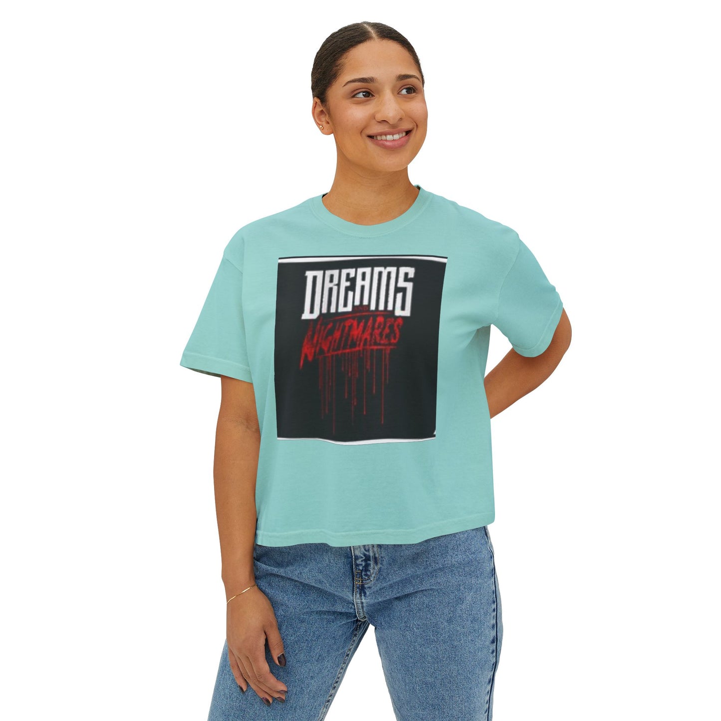 Women's Boxy Tee - Fun Animal Print for Casual Days