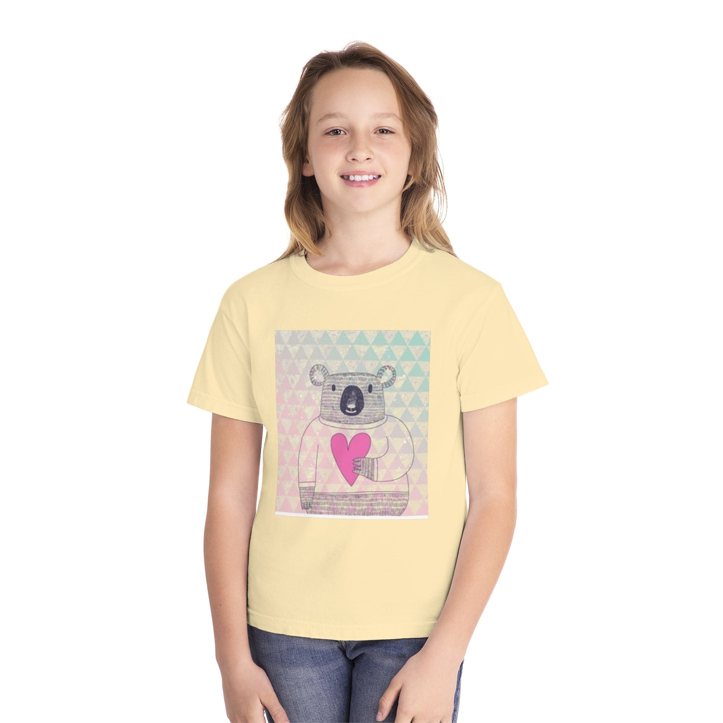 Cute Koala Love Youth Midweight Tee - Adorable Graphic Tee for Kids