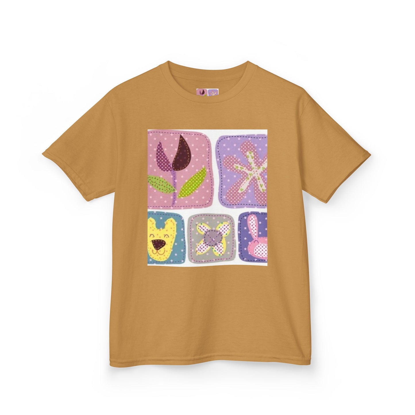 Colorful Kids’ Heavy Cotton™ Tee with Playful Patterns