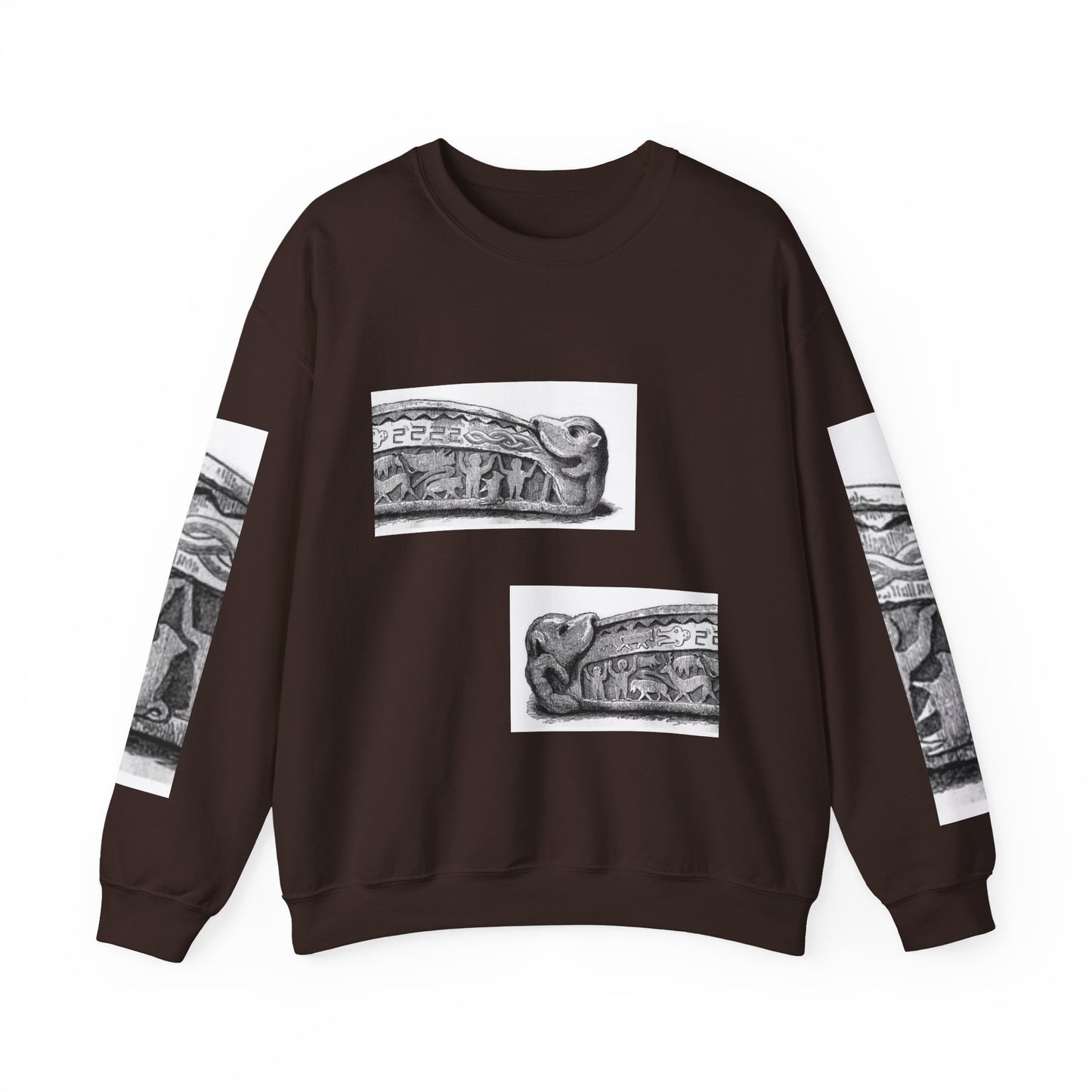 Artistic Unisex Heavy Blend™ Crewneck Sweatshirt - Vintage-Inspired Graphic Design