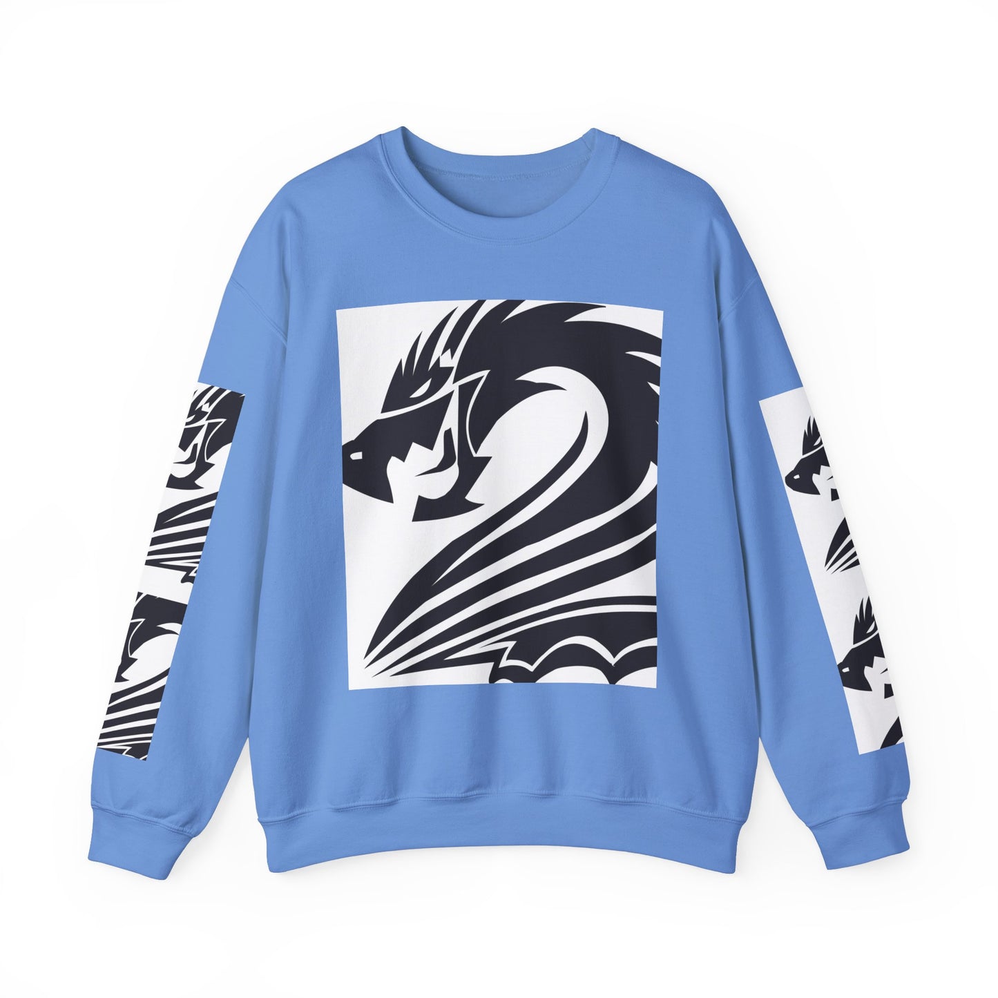 Dragon Graphic Unisex Heavy Blend Sweatshirt - Cozy and Stylish for Fantasy Enthusiasts