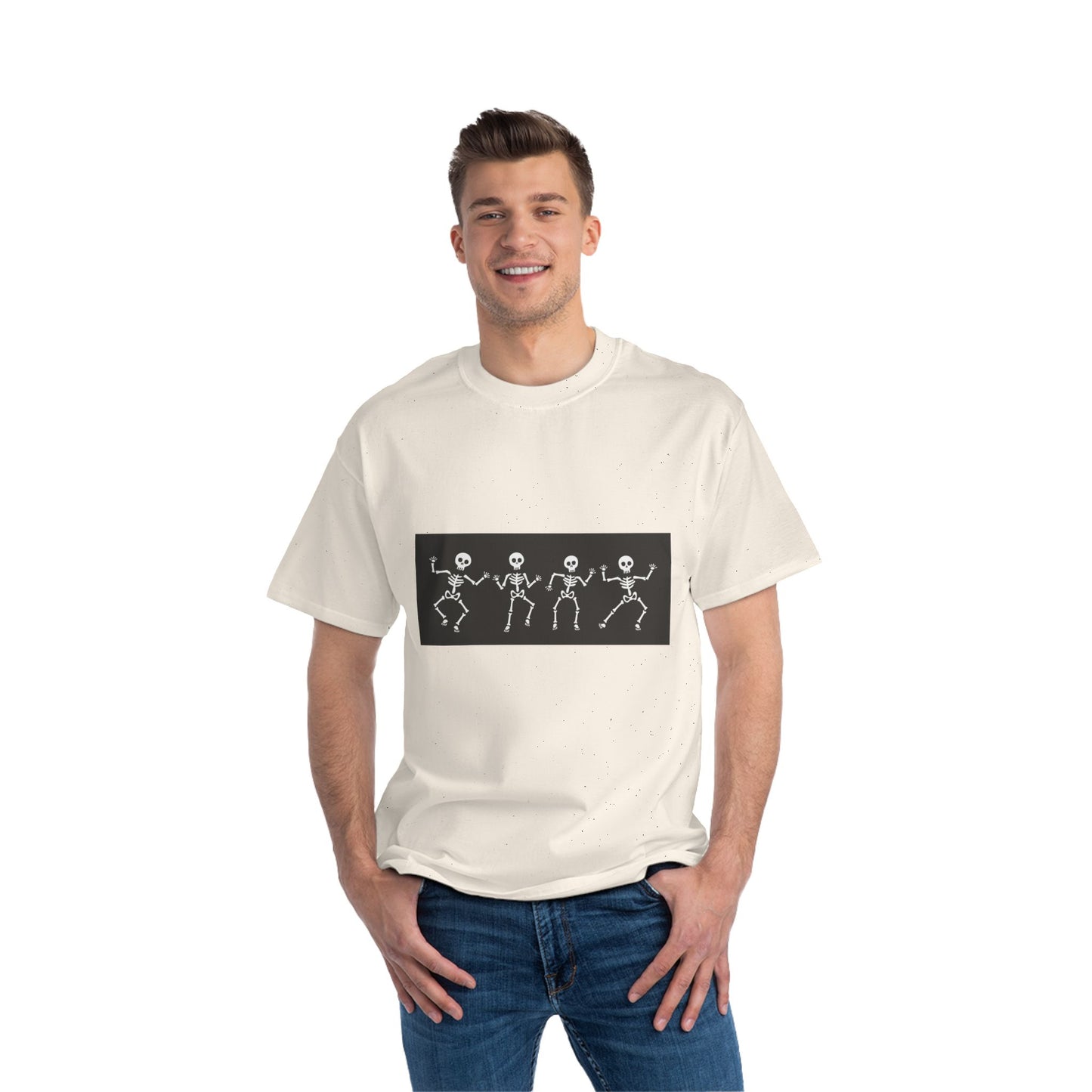 "Dance Like a Skeleton" Graphic Beefy-T® Short-Sleeve T-Shirt