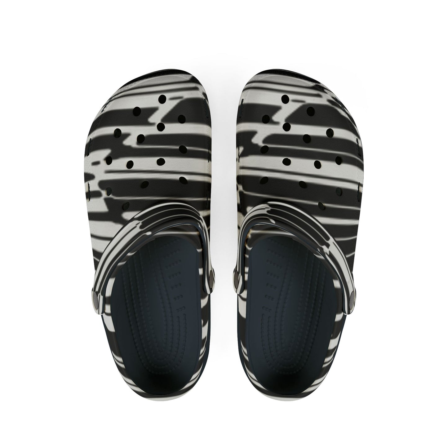 Stylish EVA Foam Rubber Clogs with Abstract Pattern