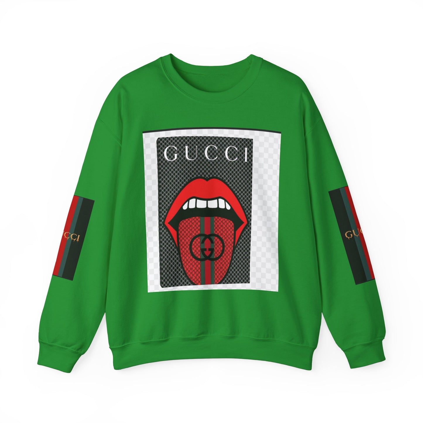 Gucci Inspired Unisex Heavy Blend Crewneck Sweatshirt - Bold Graphic Design