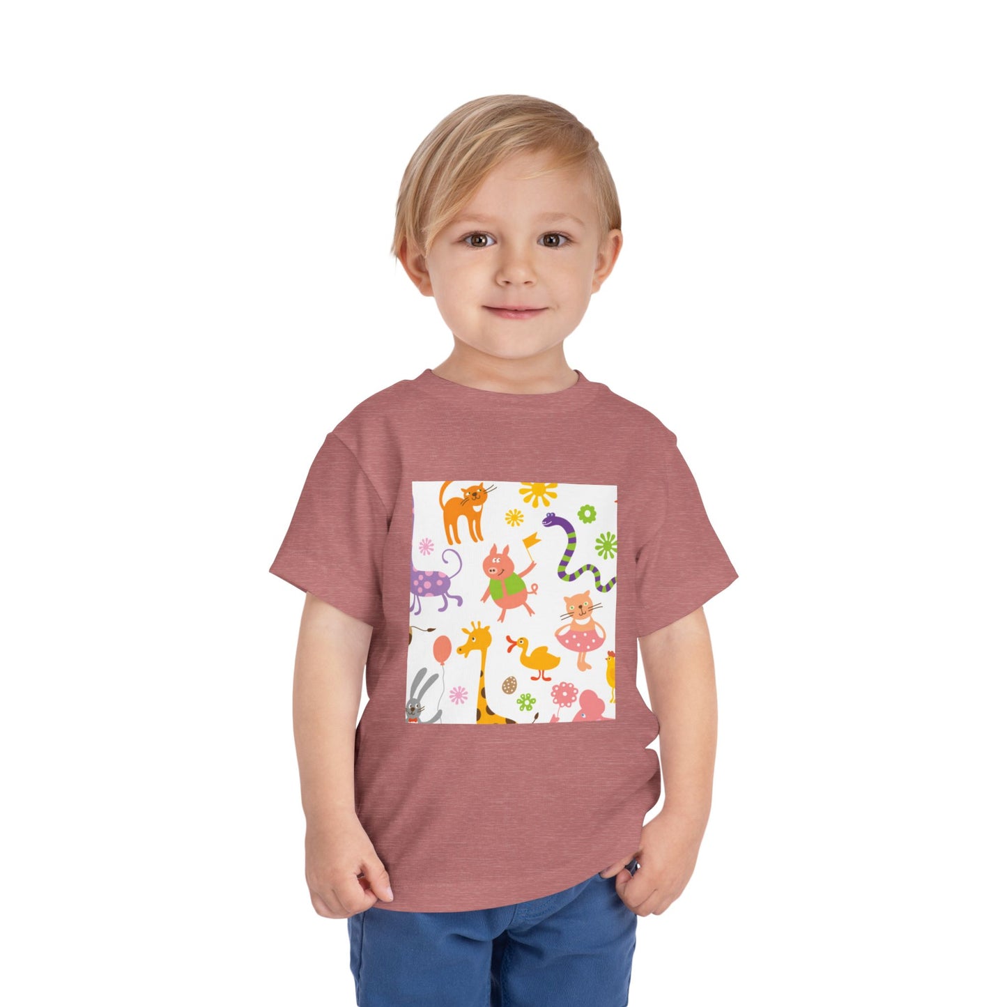 Playful Toddler Tee with Fun Animal Prints