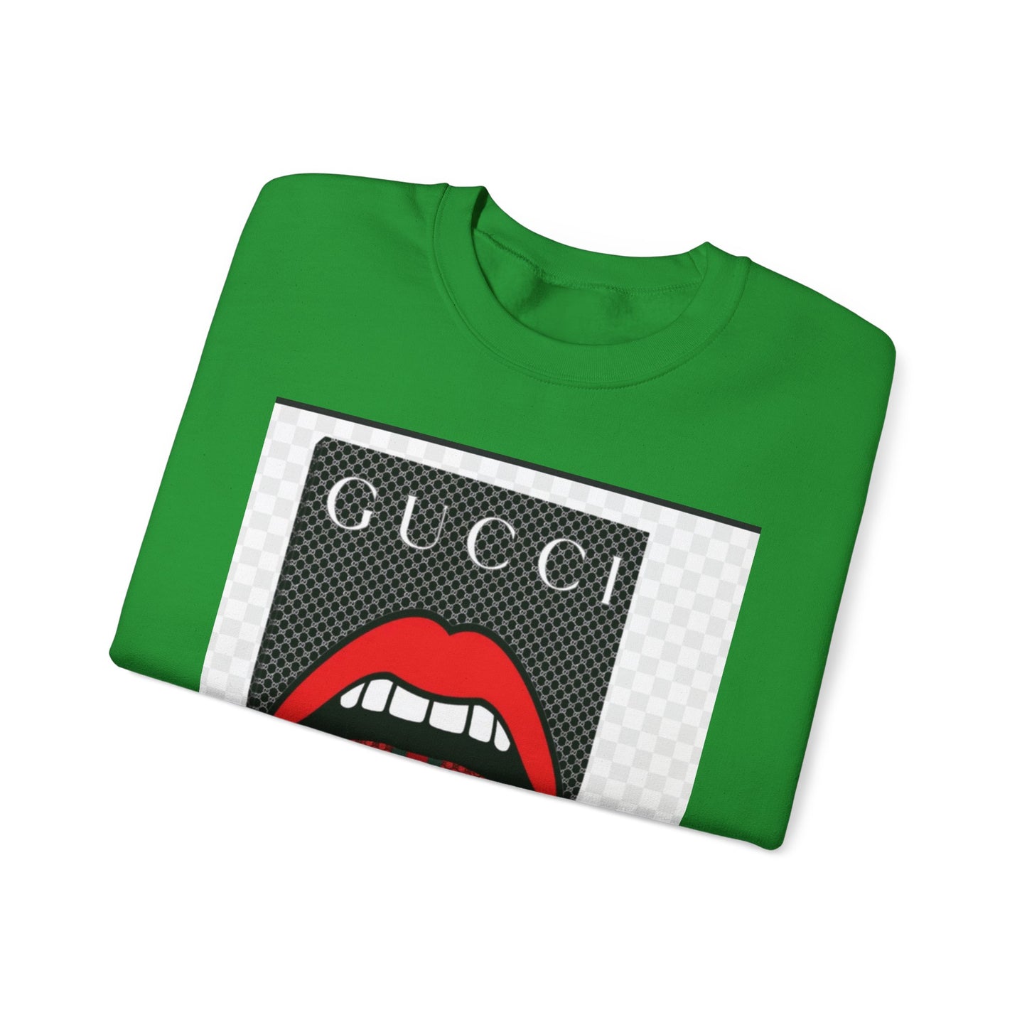 Gucci Inspired Unisex Heavy Blend Crewneck Sweatshirt - Bold Graphic Design