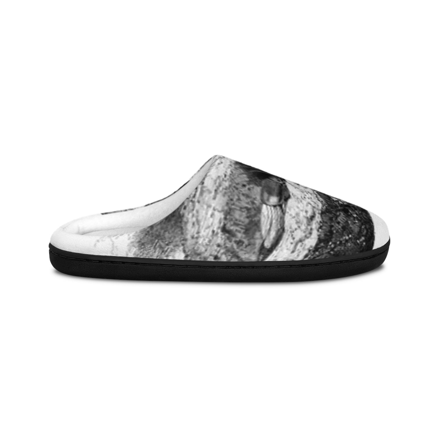 Cozy Black & White Men's Indoor Slippers - Comfortable Home Footwear