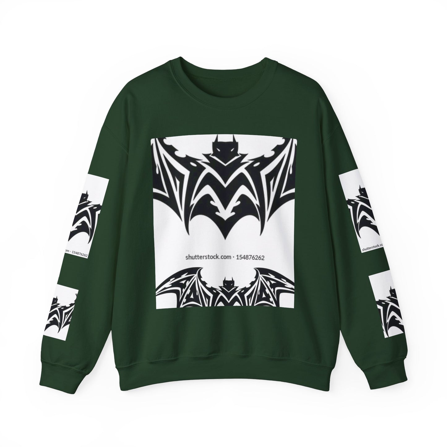 Gothic Bat Sweatshirt - Unisex Crewneck for Halloween & Casual Wear