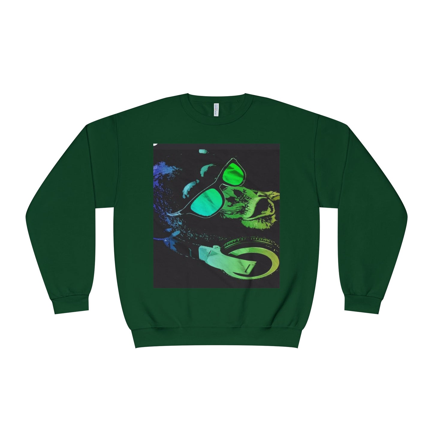 Vibrant DJ Dog Sweatshirt - Cool & Stylish Unisex Crewneck