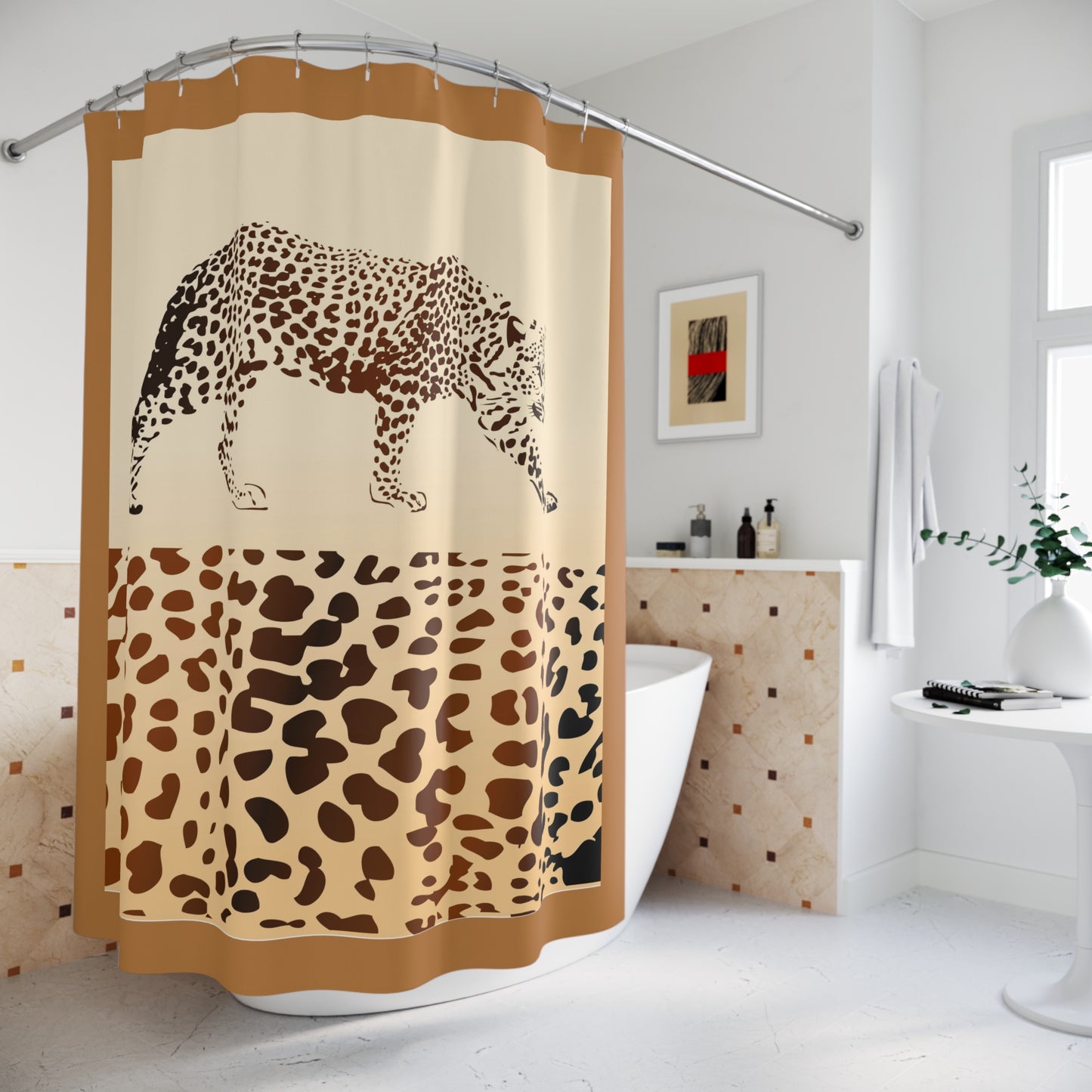 Modern Rhino Shower Curtain - Stylish Bathroom Decor