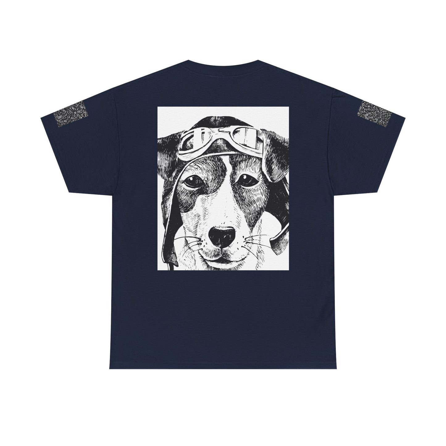 Vintage Aviator Dog Unisex Heavy Cotton Tee
