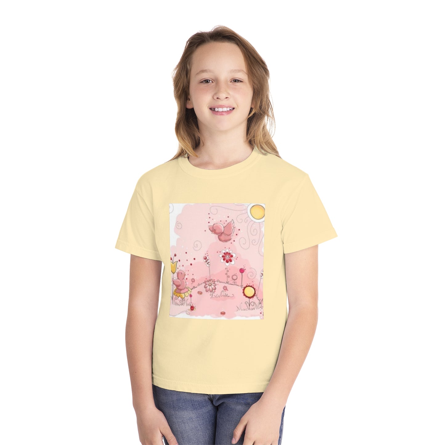 Fun Dinosaur Youth Midweight Tee for Boys and Girls - Perfect for Play and Adventures