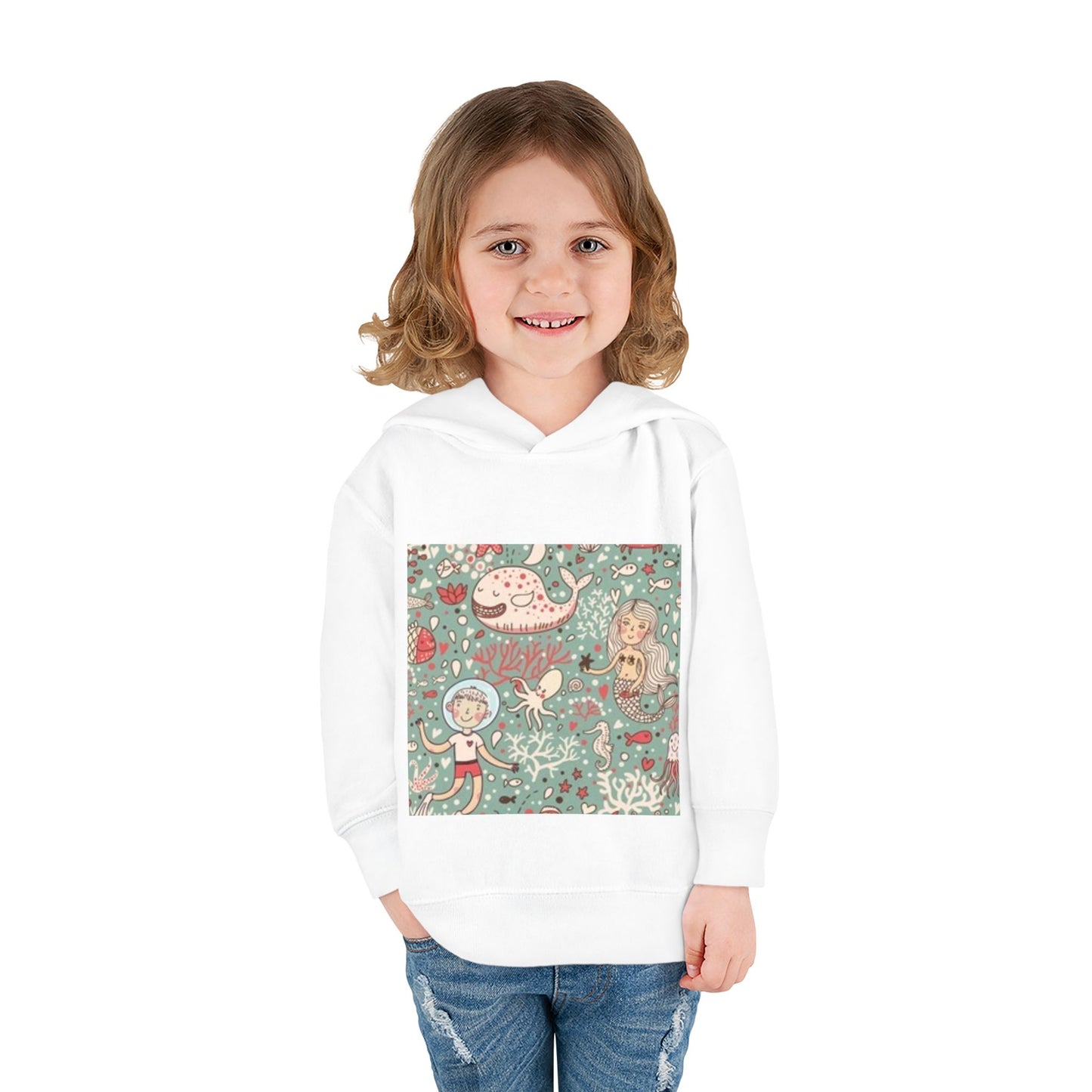 Whimsical Ocean Adventure Toddler Hoodie