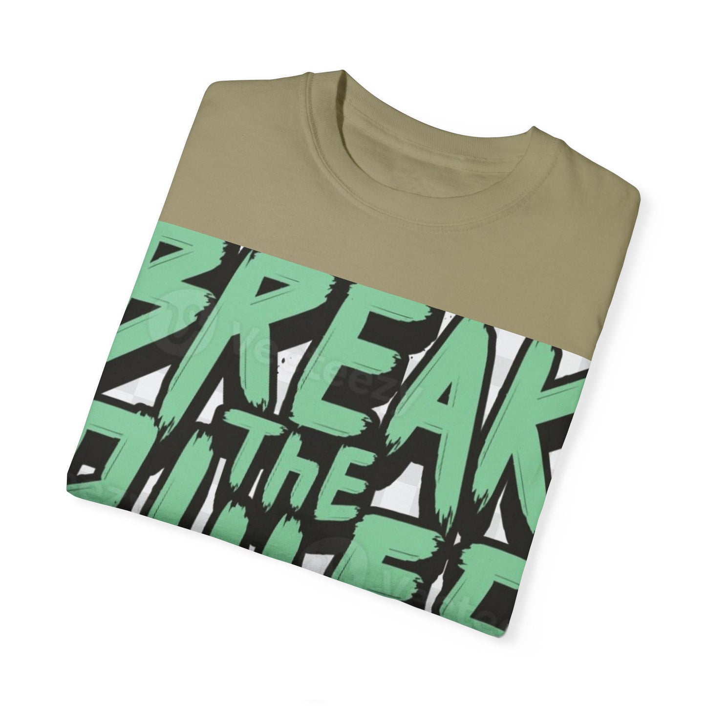 Unisex Garment-Dyed T-shirt - "Break the Rules" Graphic Tee for Creative Spirits