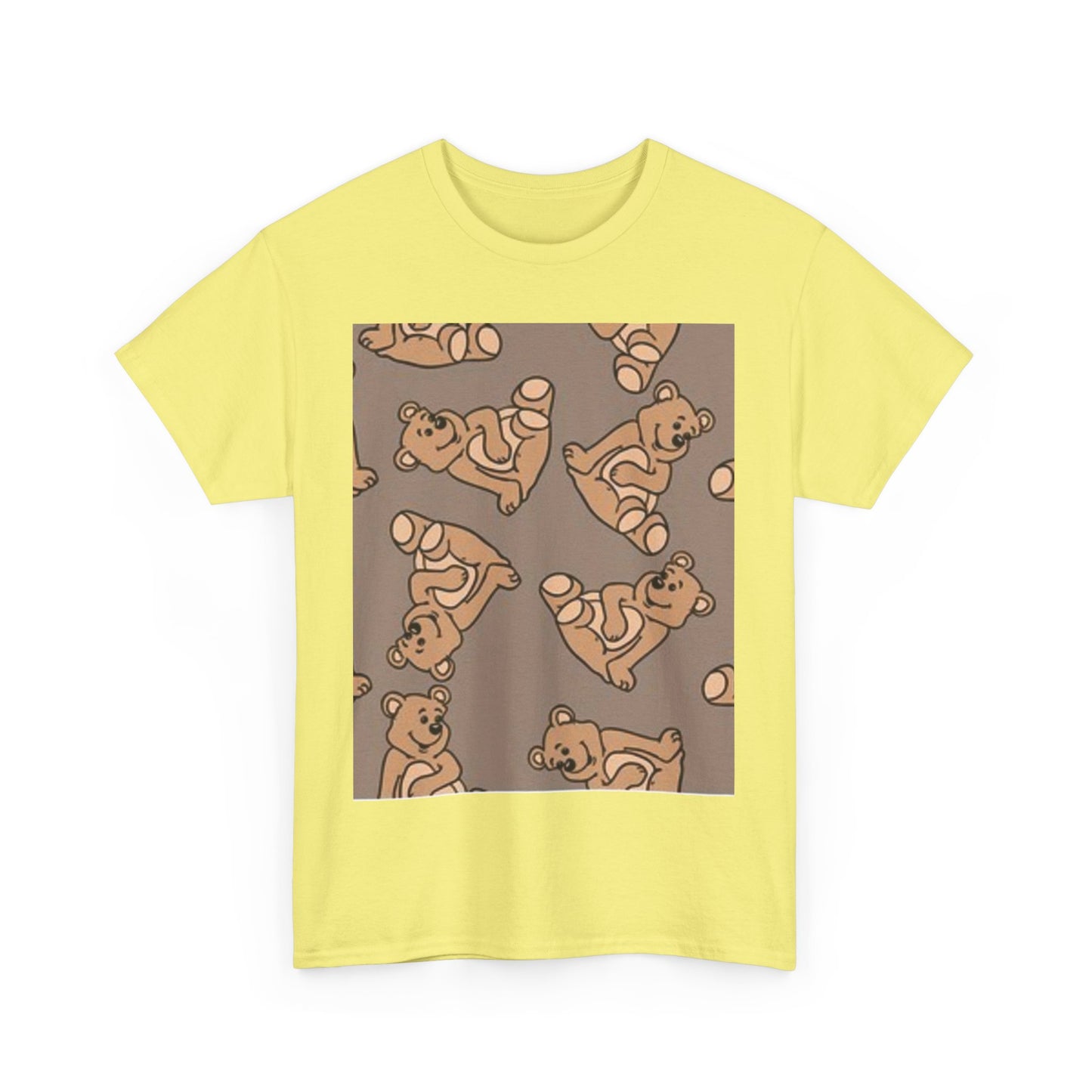Tropical Bird Pattern Unisex Heavy Cotton Tee - Vibrant Summer Style