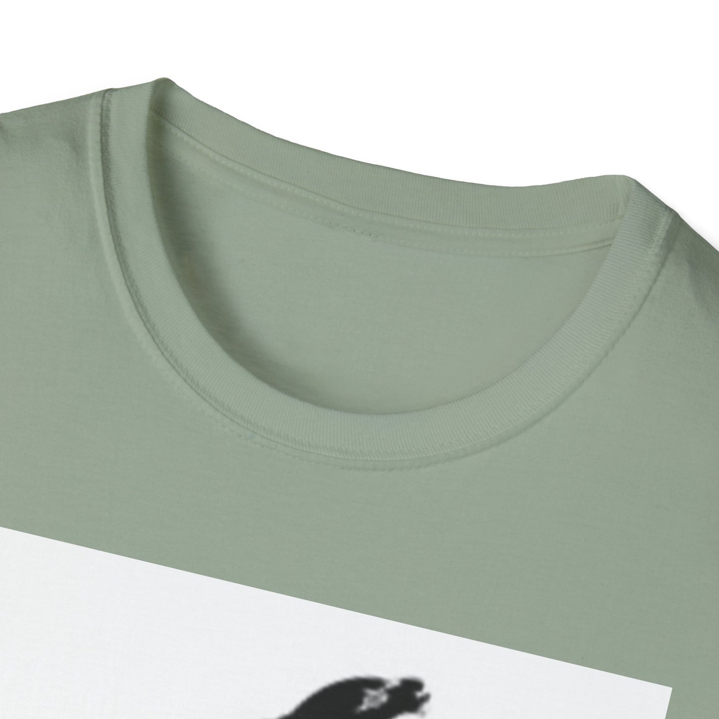 Unisex Softstyle T-Shirt - Black Bird Design for Nature Lovers
