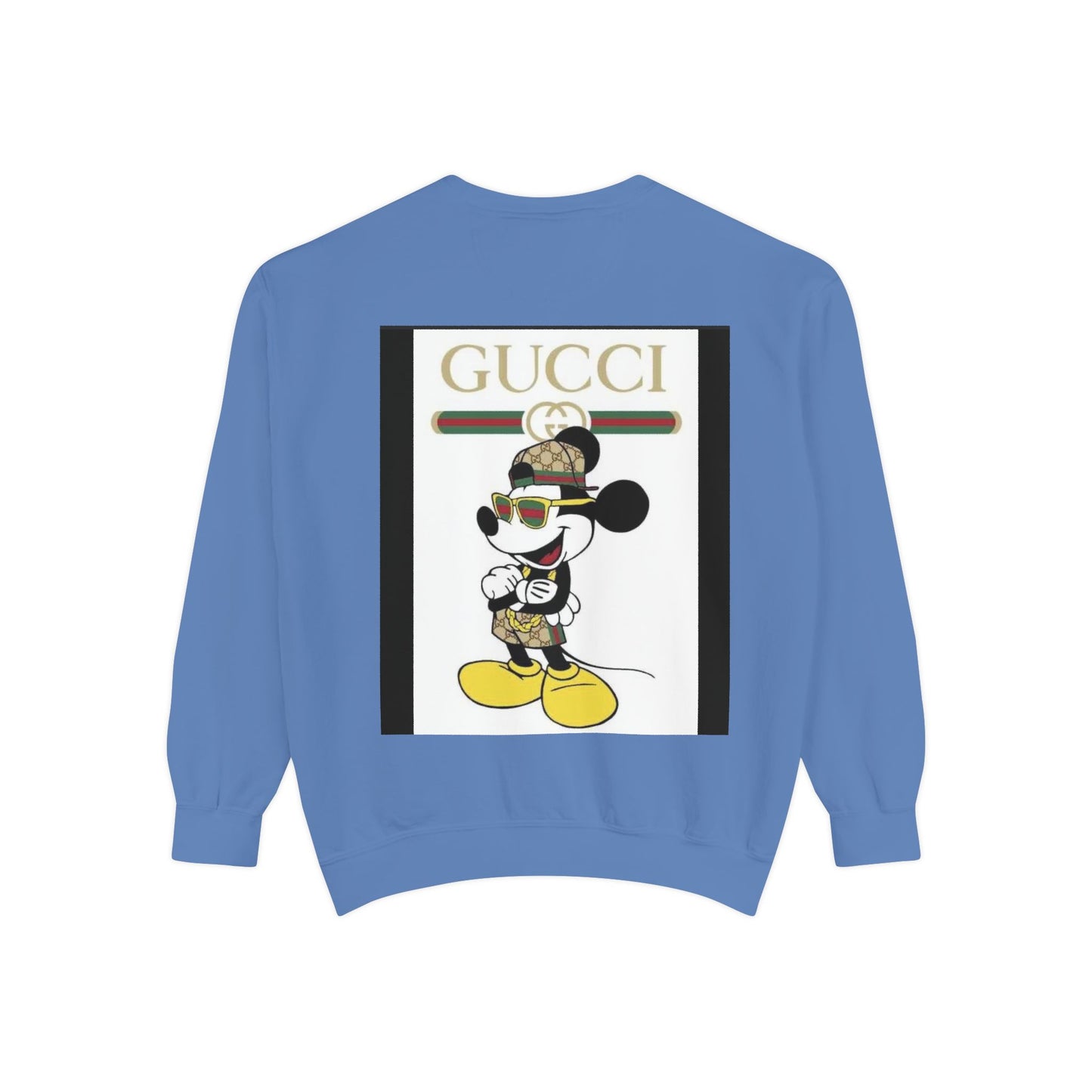 Mickey Mouse Gucci Streetwear Sweatshirt - Unisex Garment-Dyed