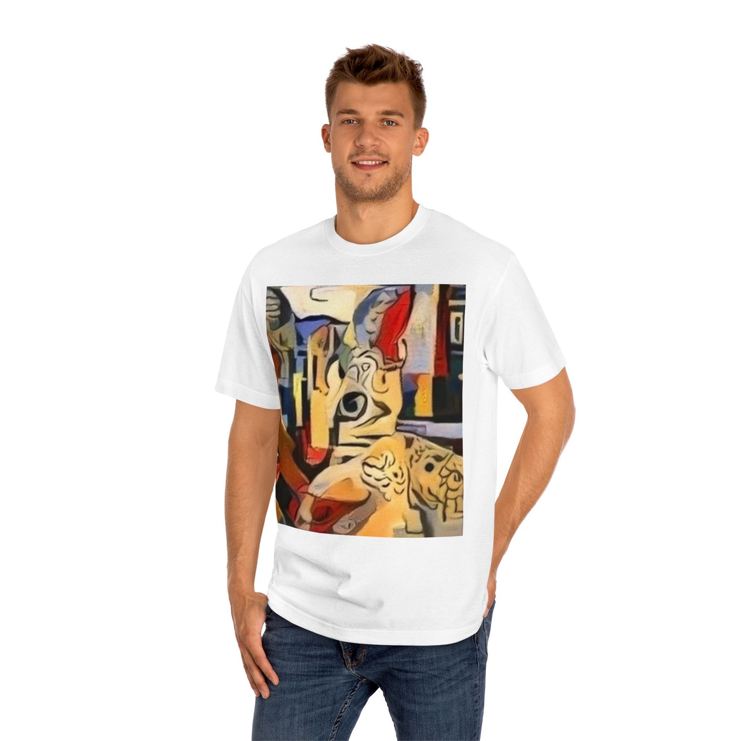 Artistic Unisex Classic Tee - Vibrant Abstract Design