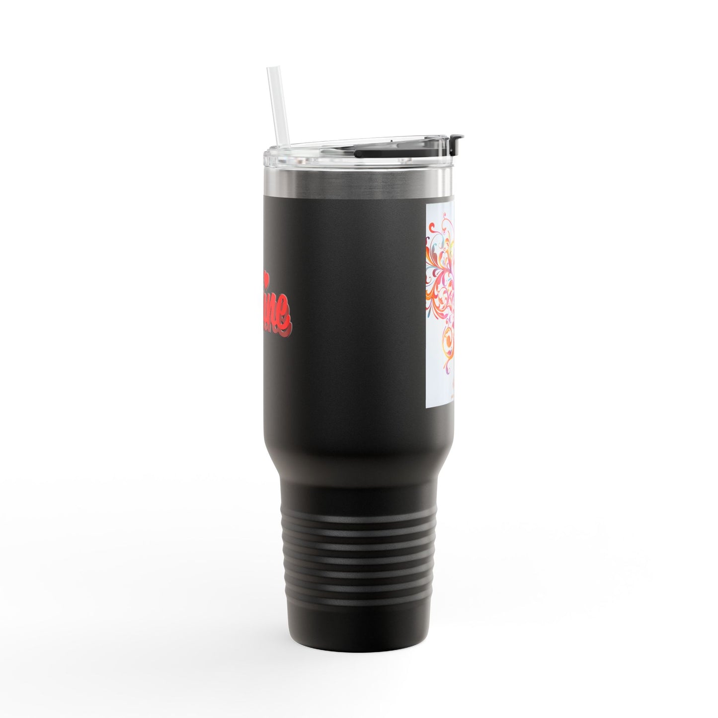 Elegant Insulated Travel Mug | 40oz with Nature-Inspired Design