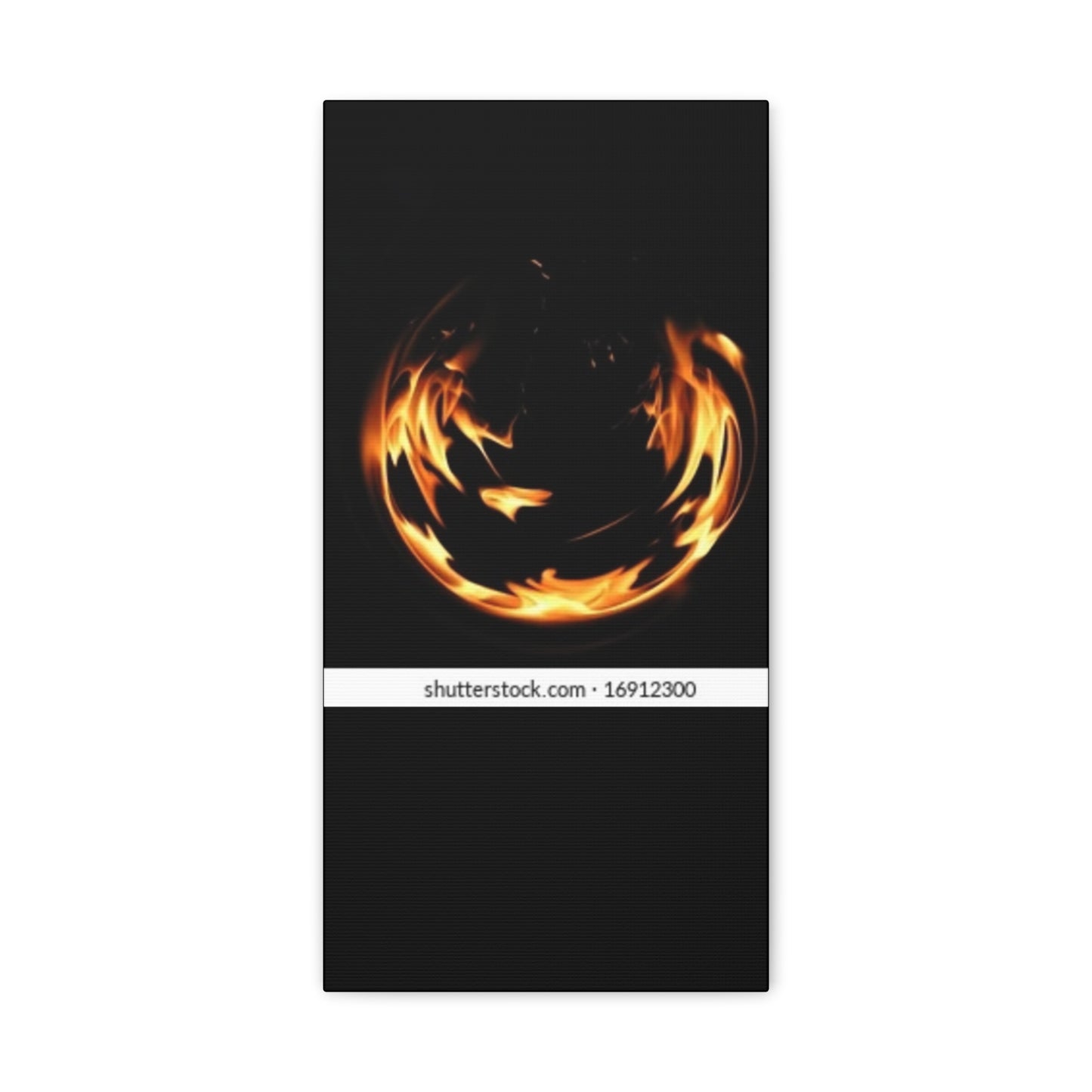 Fire Swirl Matte Canvas Art - Stretched 1.25" Gallery Wrap