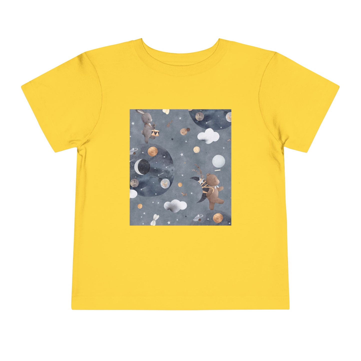 Cosmic Adventure Toddler Tee - Fun Space-Themed Short Sleeve Shirt for Kids
