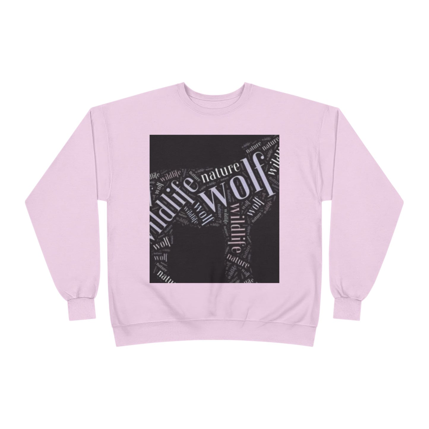 Unisex Eco-Friendly Wolf Graphic Crewneck Sweatshirt - Nature Lover Gift