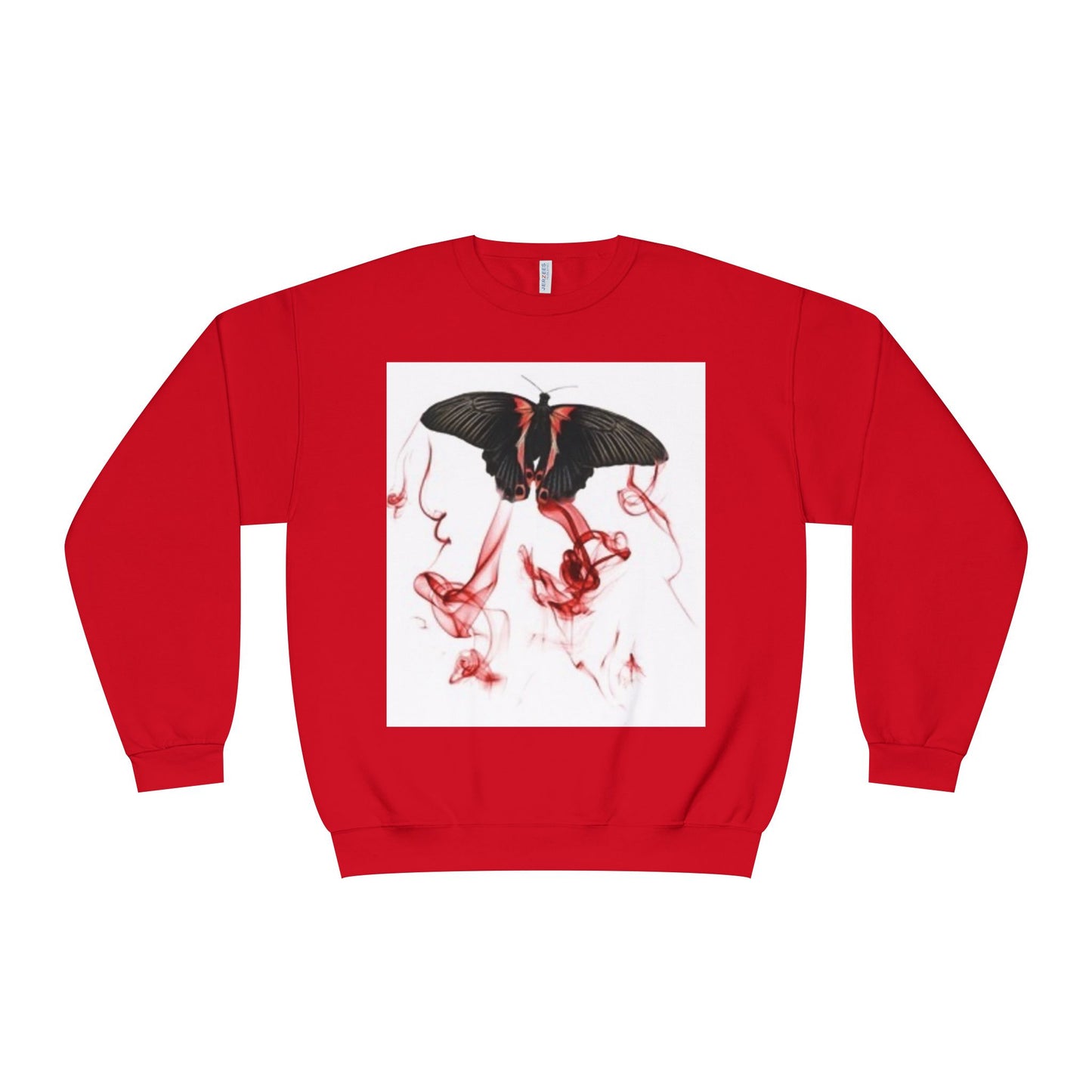Unisex Crewneck Sweatshirt with Artistic Butterfly Design – Perfect for Fall Style & Gifts
