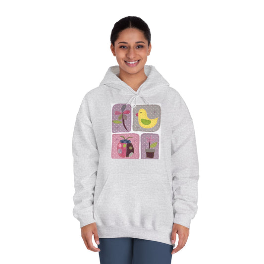 Cozy Unisex Hooded Sweatshirt with Floral Design - Perfect for Spring Celebrations