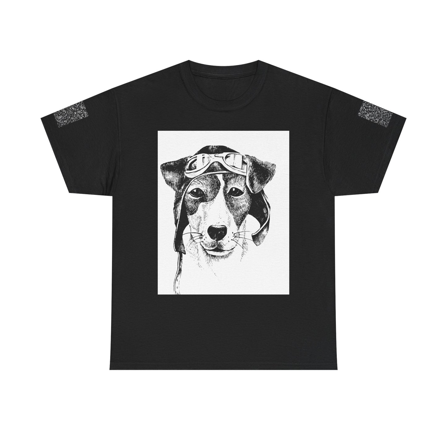Vintage Aviator Dog Unisex Heavy Cotton Tee