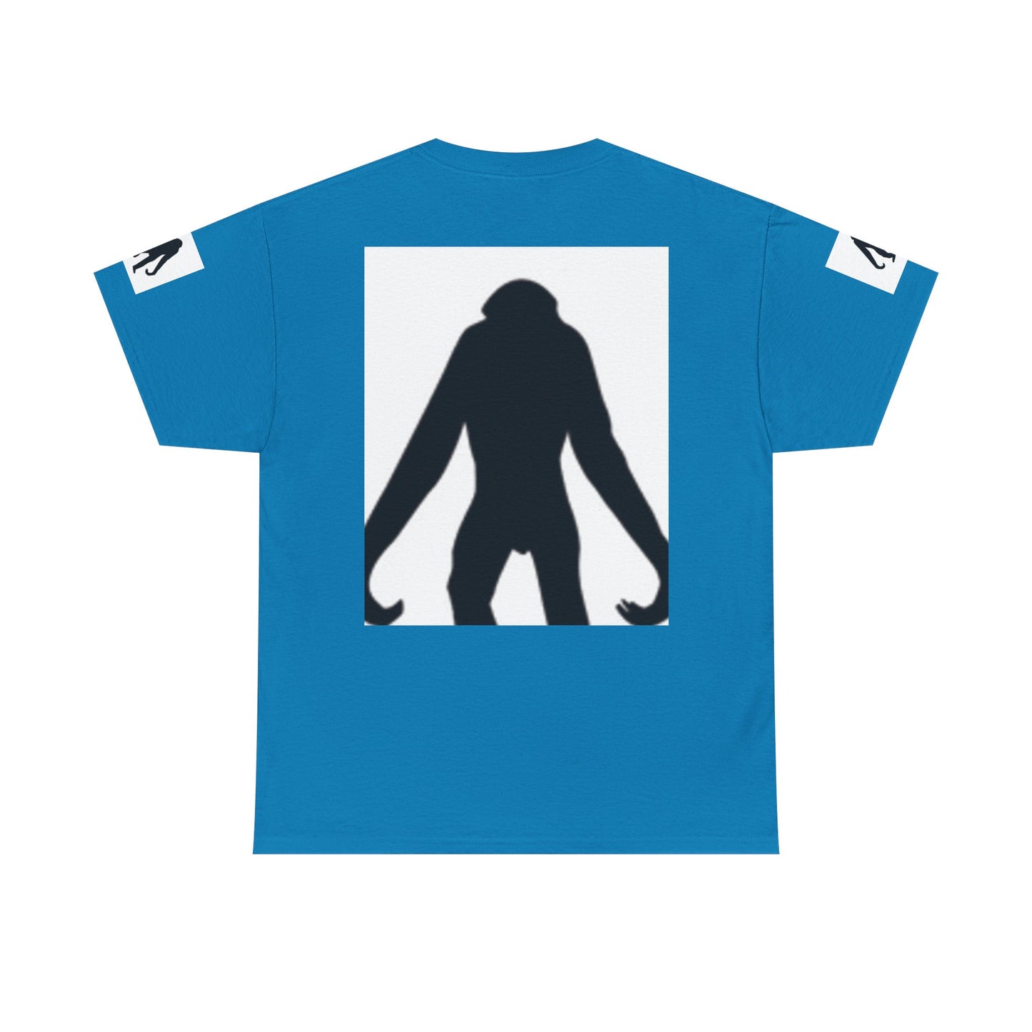 Unisex Heavy Cotton Tee - Bold Monkey Silhouette Tee for Animal Lovers