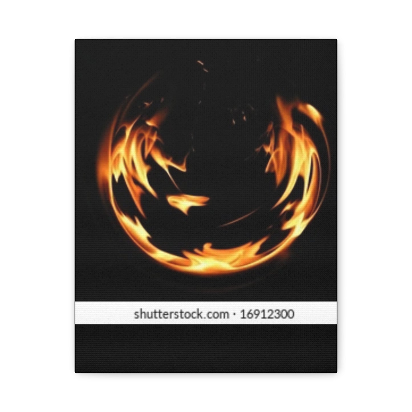 Fire Swirl Matte Canvas Art - Stretched 1.25" Gallery Wrap