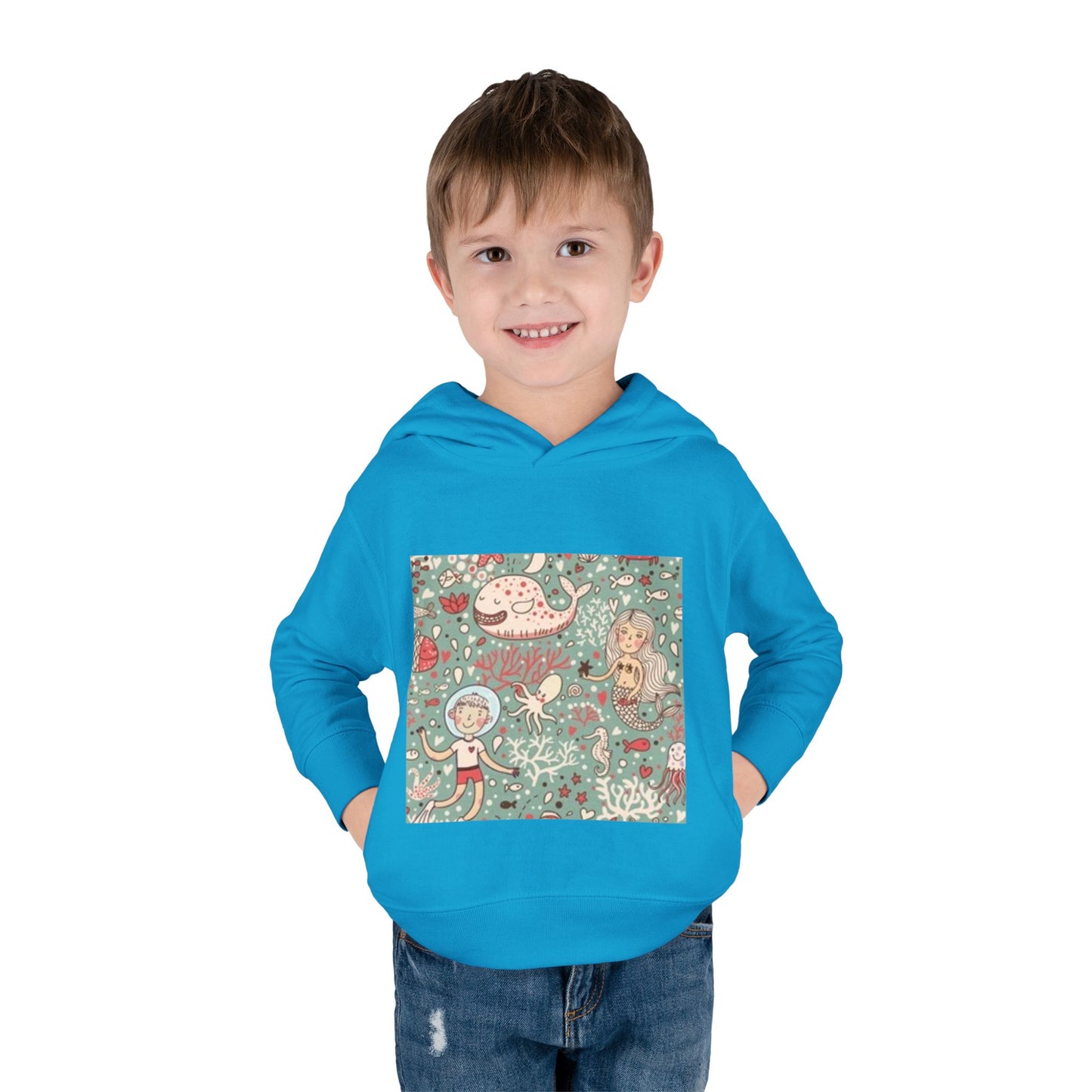 Whimsical Ocean Adventure Toddler Hoodie