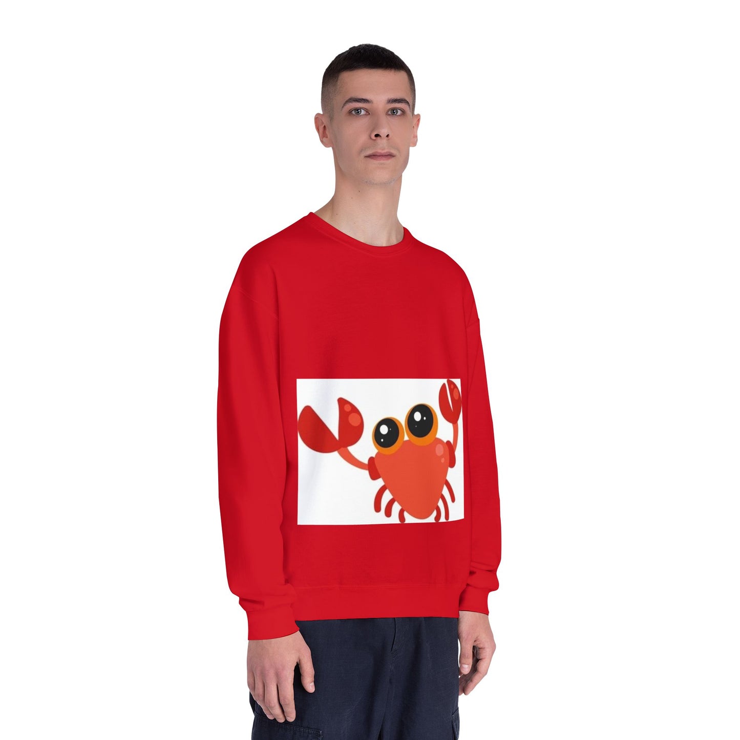 Cute Crab Graphic Unisex Crewneck Sweatshirt
