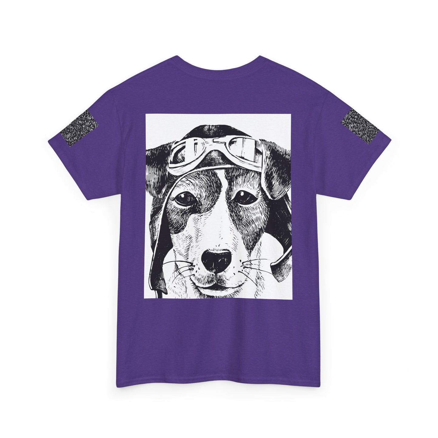 Vintage Aviator Dog Unisex Heavy Cotton Tee
