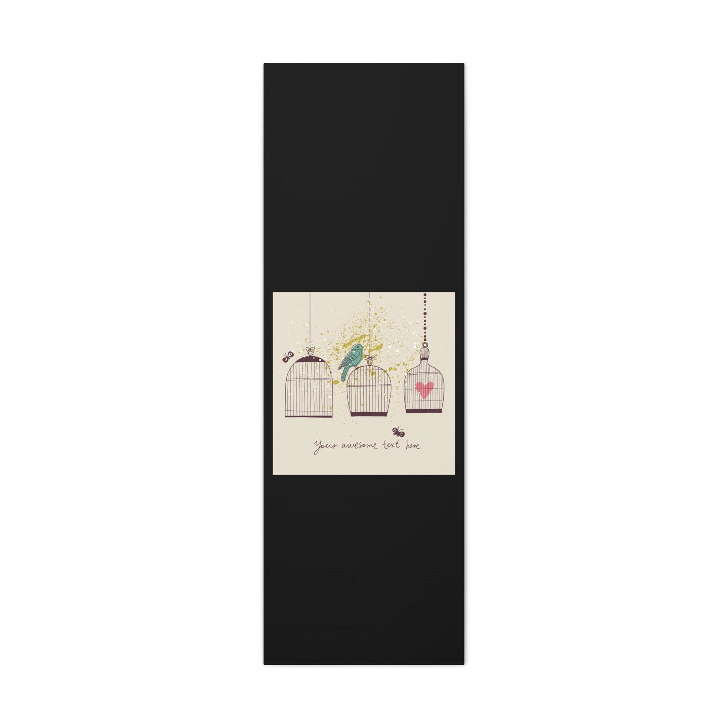 Whimsical Birdcage Canvas Wall Art - Personalized Home Decor
