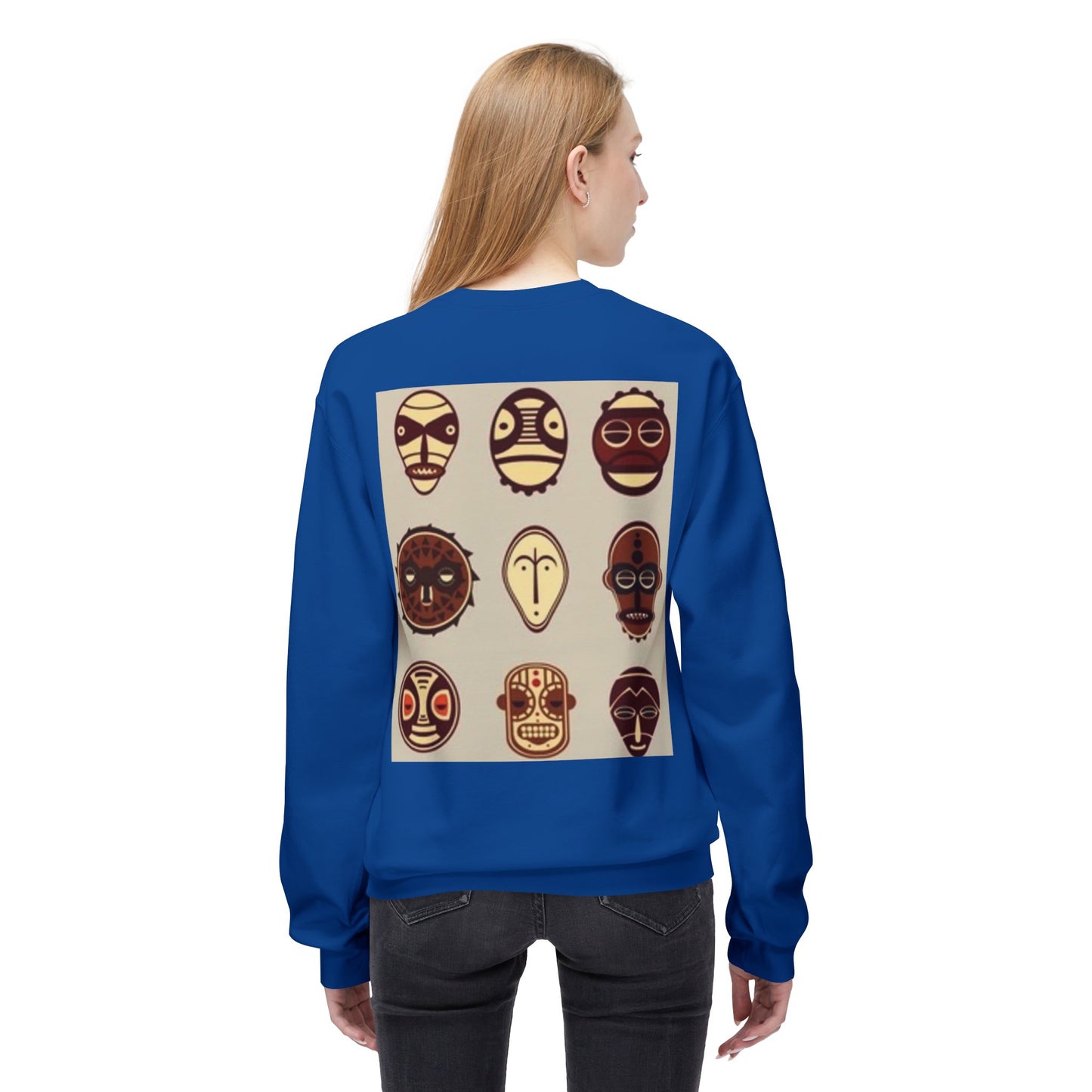 Artistic Horse Illustration Fleece Crewneck Sweatshirt - Unisex
