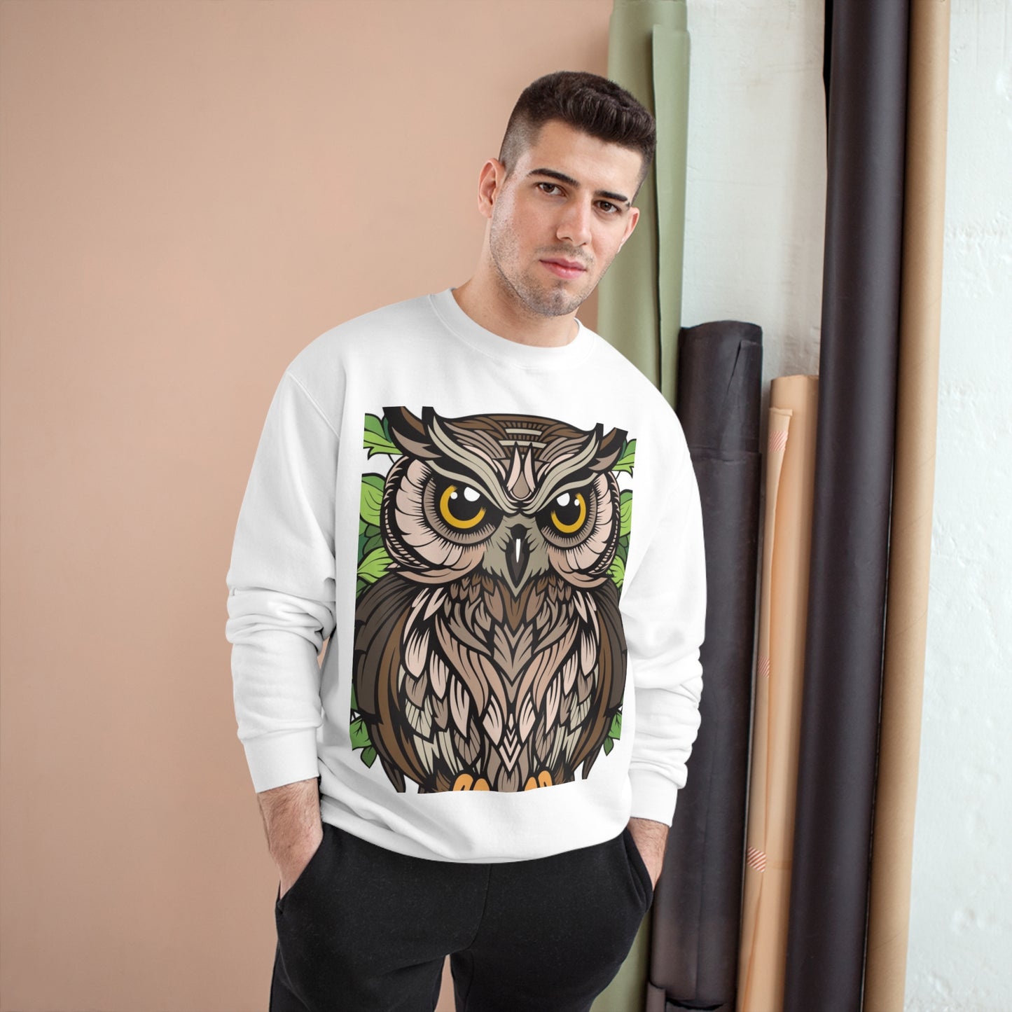 Champion Owl Sweatshirt - Cozy Unisex Sweater Perfect for Nature Lovers