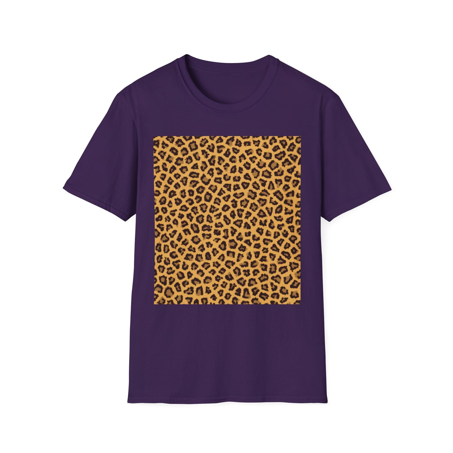 Leopard Print Unisex Softstyle T-Shirt - Trendy Casual Wear