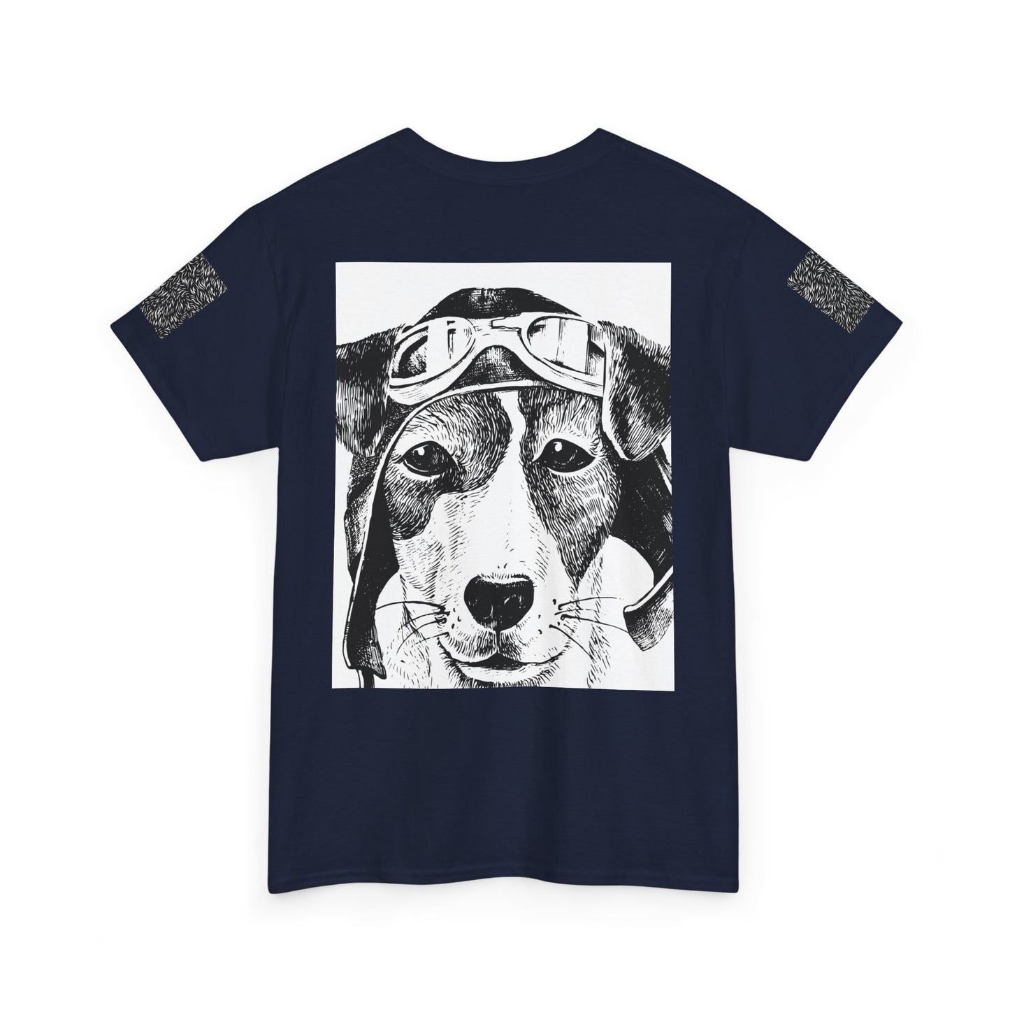 Vintage Aviator Dog Unisex Heavy Cotton Tee