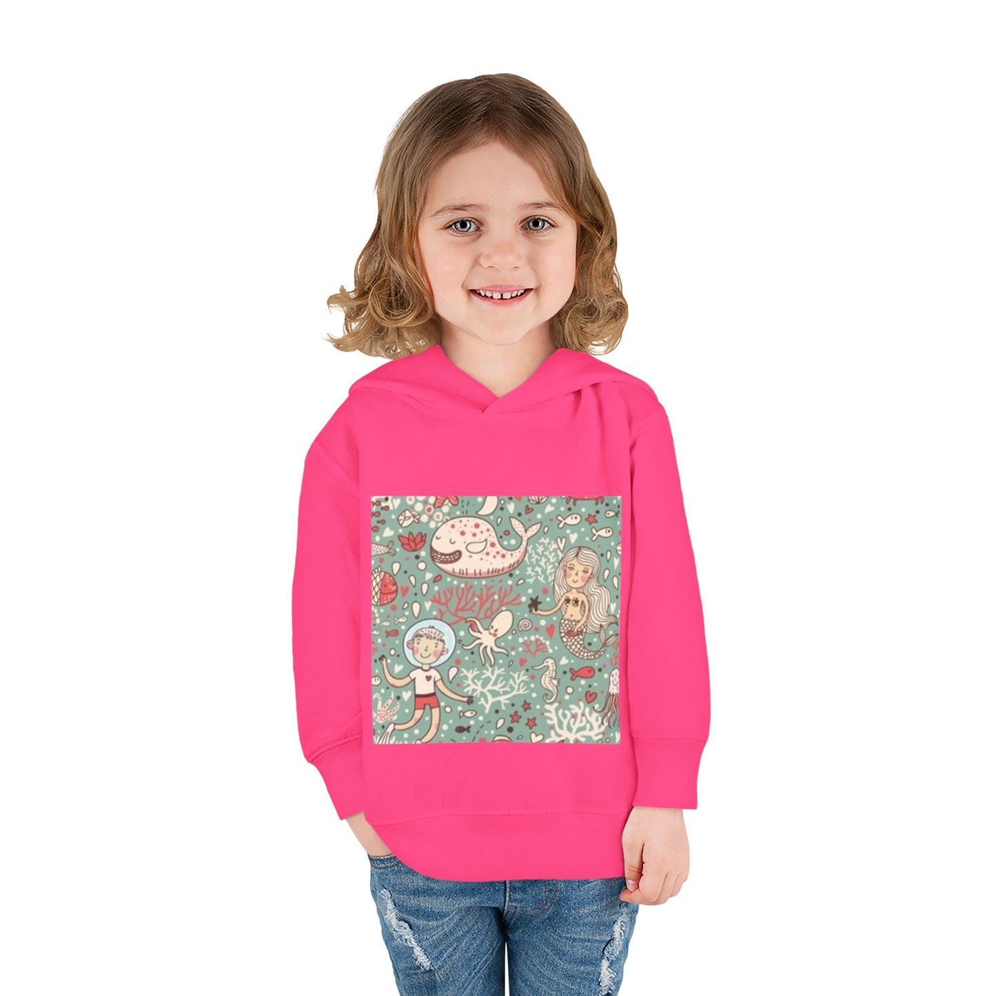 Whimsical Ocean Adventure Toddler Hoodie