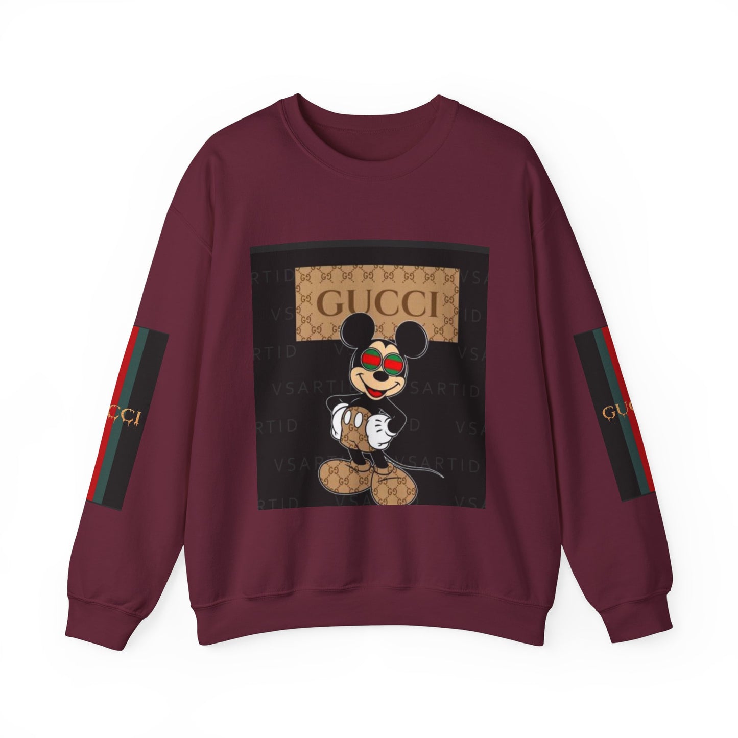 Gucci-Inspired Mickey Mouse Unisex Heavy Blend™ Crewneck Sweatshirt