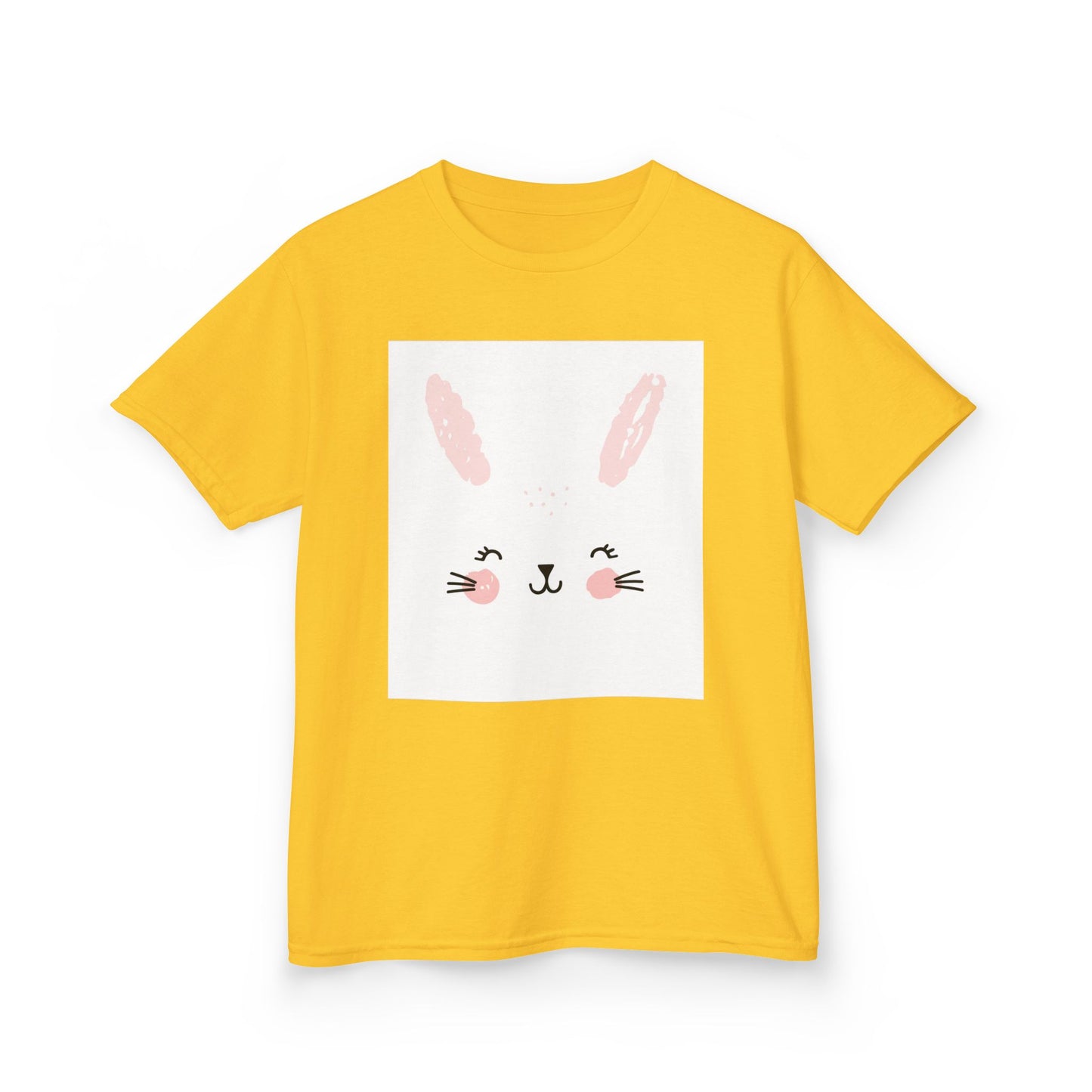 Adorable Bunny Kids Heavy Cotton Tee - Perfect for Easter & Everyday Fun