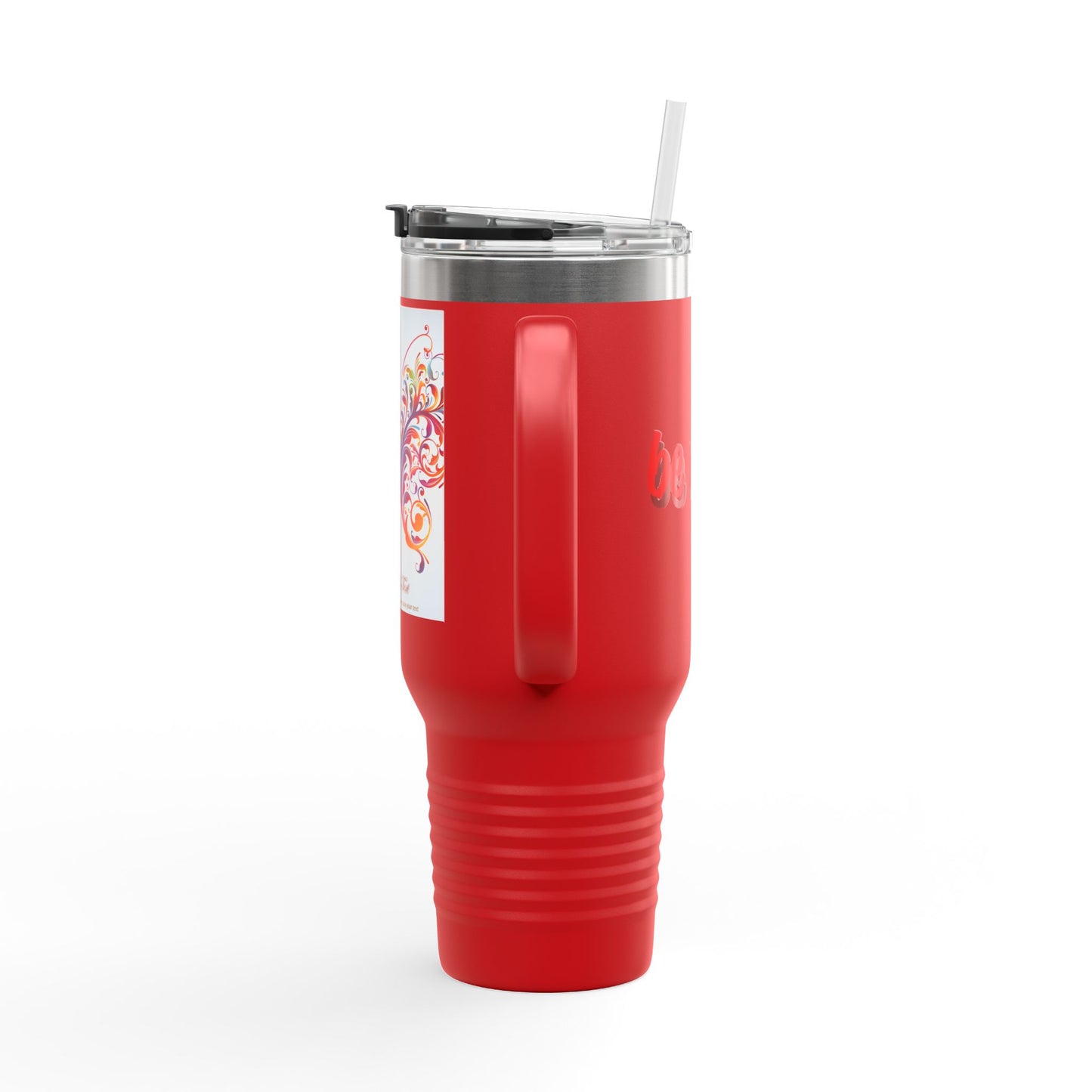 Elegant Insulated Travel Mug | 40oz with Nature-Inspired Design
