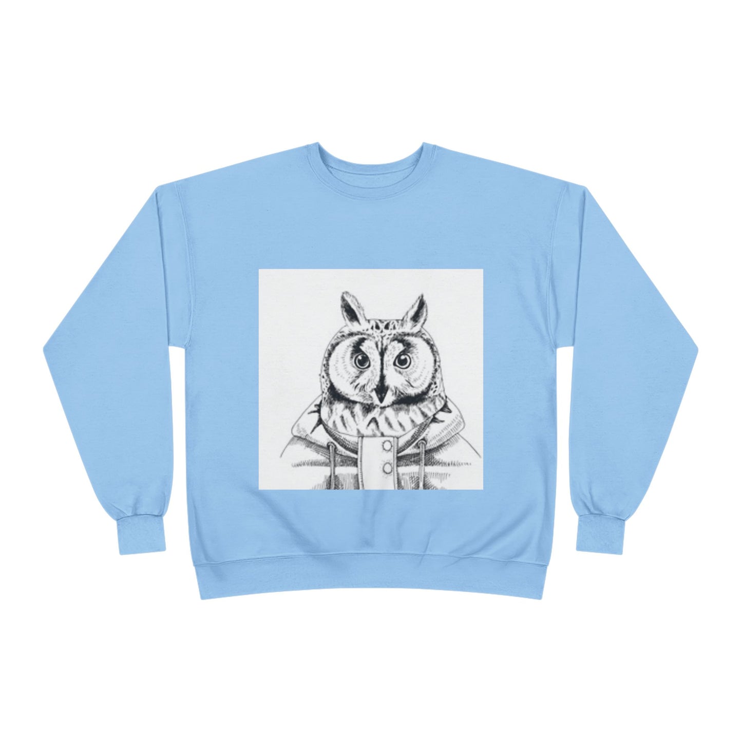 Whimsical Owl Eco-Friendly Crewneck Sweatshirt - Unisex