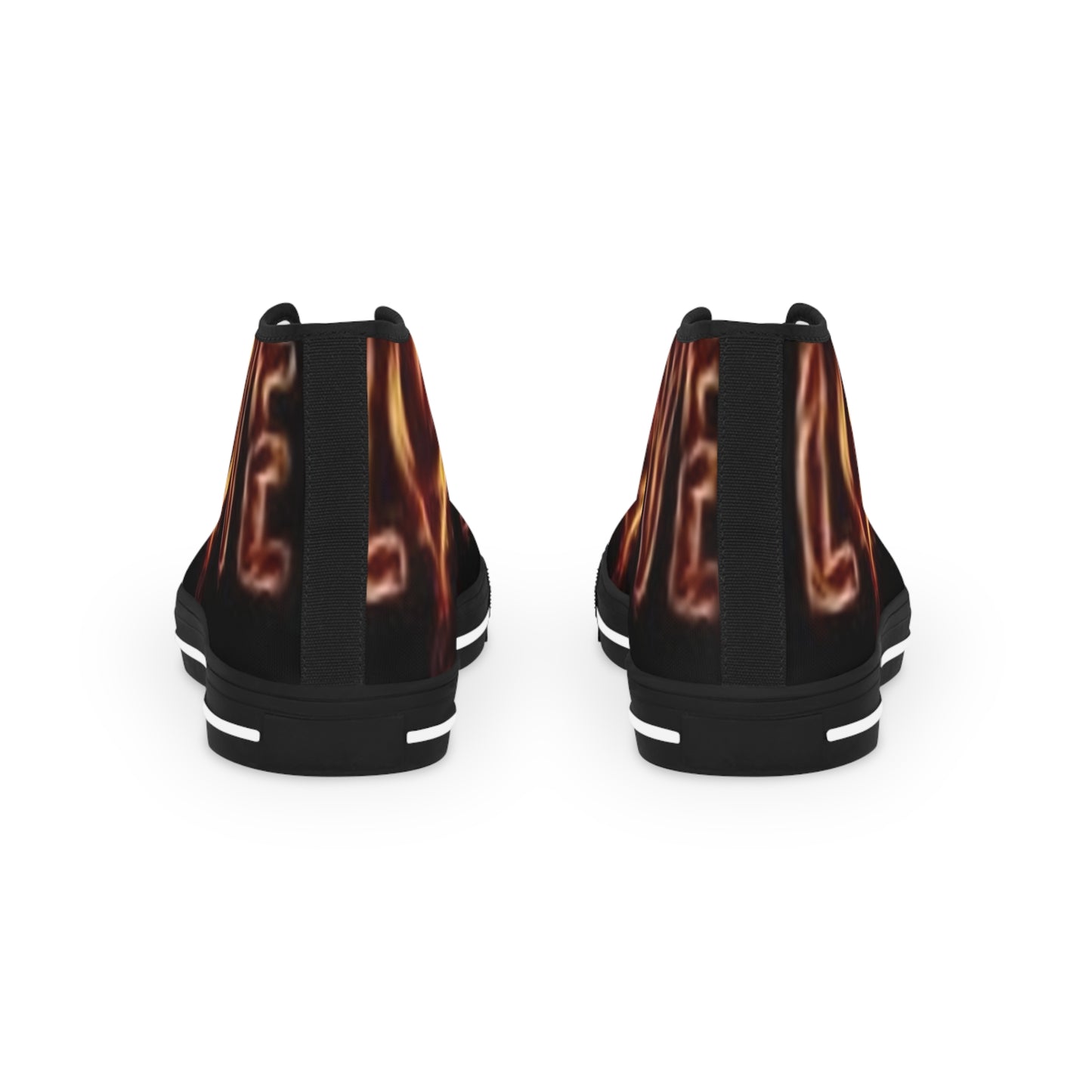 Men's High Top Flame-Print Sneakers - Stylish & Trendy Footwear