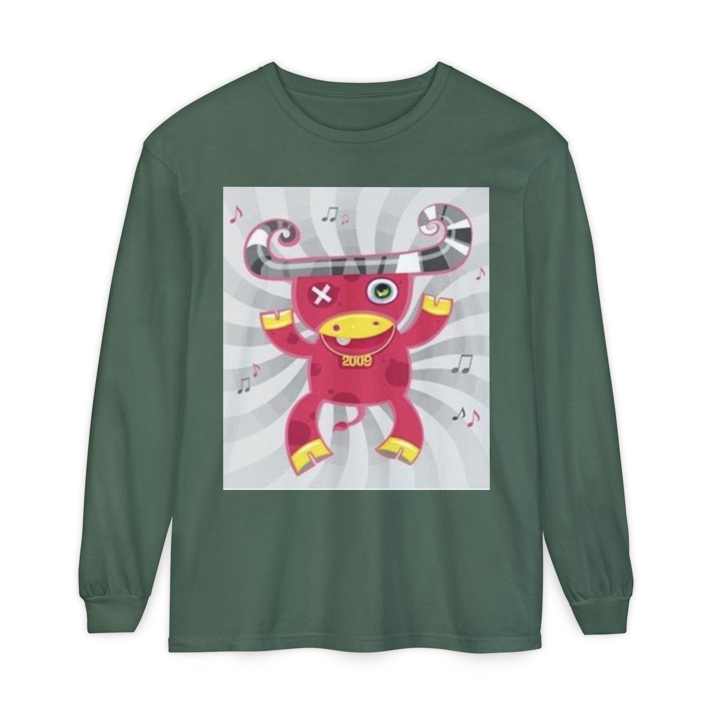 Fun & Quirky Graphic Long Sleeve T-Shirt - Perfect for Music Lovers