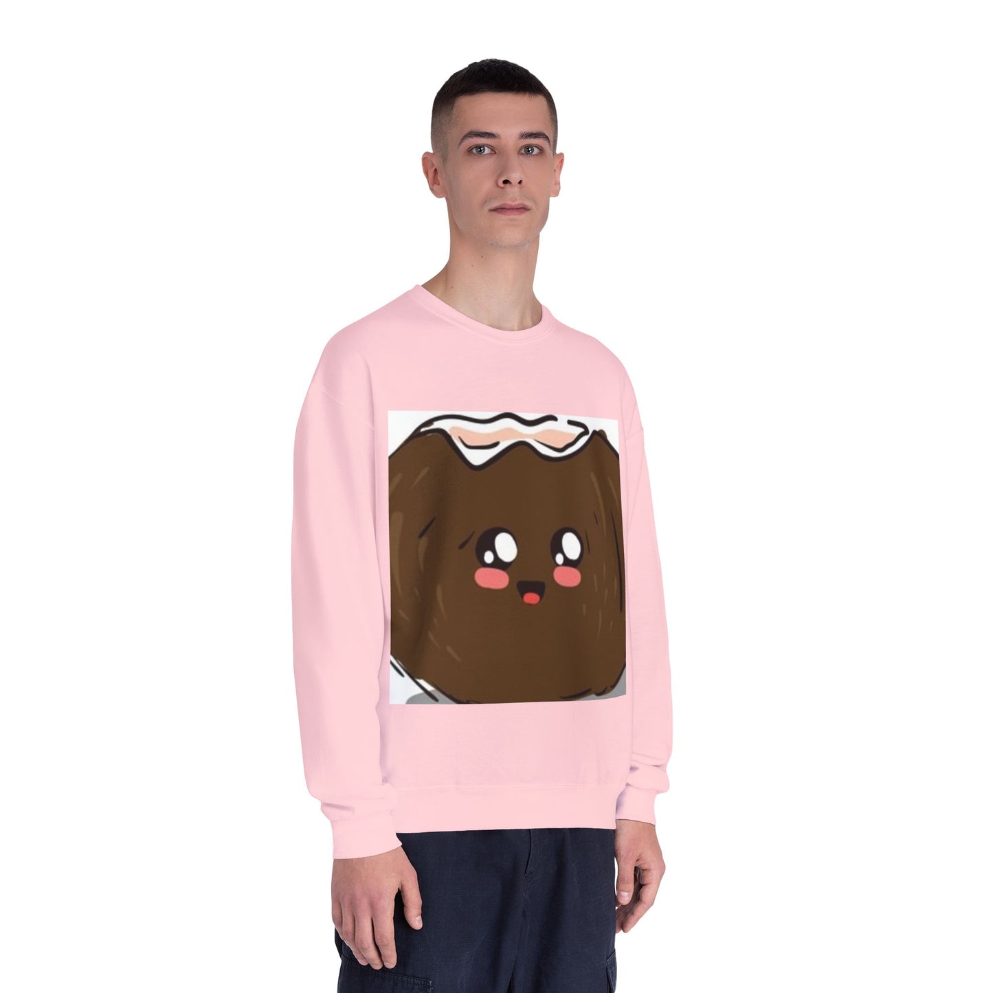 Cute Kawaii Coconut Crewneck Sweatshirt | Unisex Sweatshirt for Food Lovers