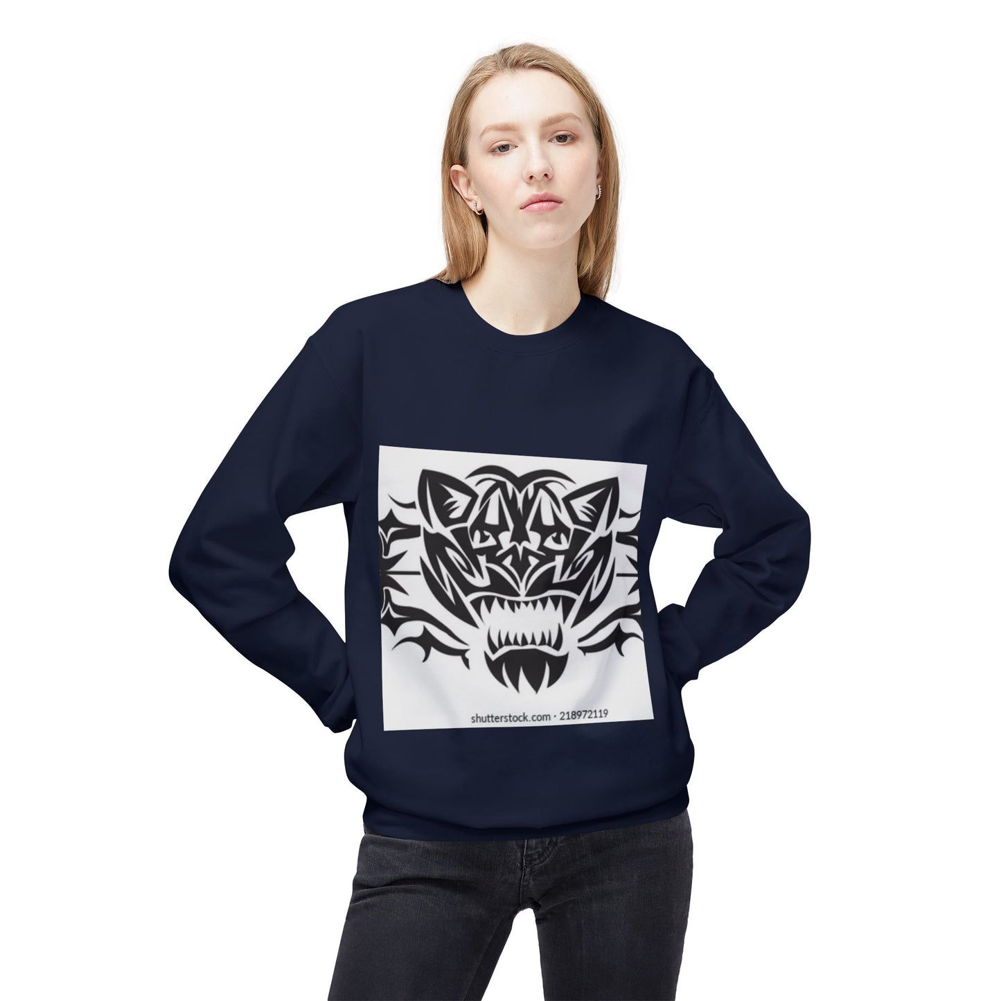 Fierce Tiger Graphic Sweatshirt for Nature Lovers