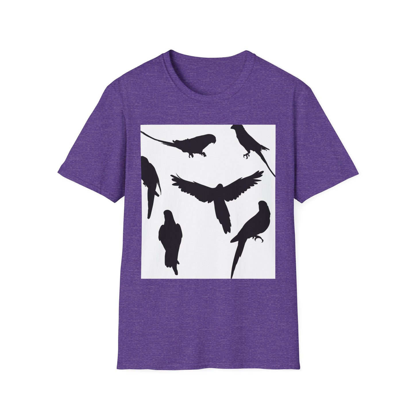 Minimalist Bird Silhouette Unisex Softstyle T-Shirt